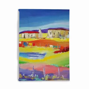 Rural Cottages Microfiber Blanket