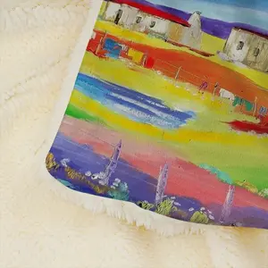 Rural Cottages Microfiber Blanket