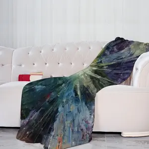 Chaos In The Space Microfiber Blanket