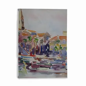 Sanary Sur Mer A Mediterranean Harbour Microfiber Blanket