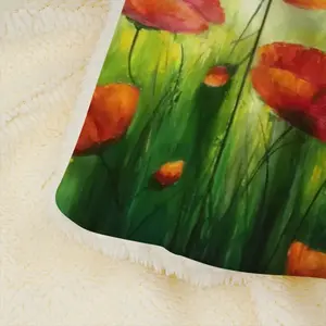 The Sunshine Poppies Microfiber Blanket