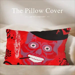 Buenos Dias Amigo - Red Skull Dead Halloween Mexico Muertos Calavera Catrina Polyester Pillow (Rectangle, Multi-Size)