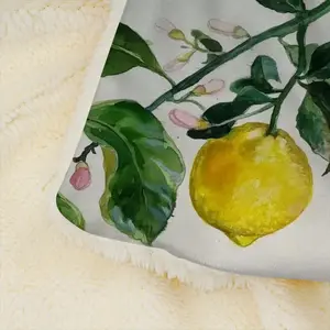 Lemon Branch Microfiber Blanket