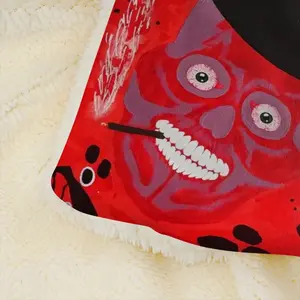 Buenos Dias Amigo - Red Skull Dead Halloween Mexico Muertos Calavera Catrina Microfiber Blanket