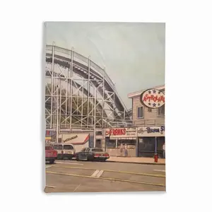 Cyclone Coney Island New York City Microfiber Blanket