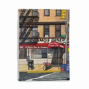 Cosmos Diner New York City Microfiber Blanket