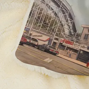 Cyclone Coney Island New York City Microfiber Blanket