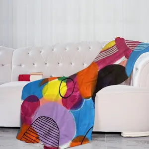 Circle Microfiber Blanket