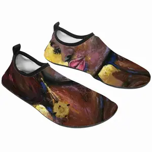 Men Fire Flame Diving Beach Shoes