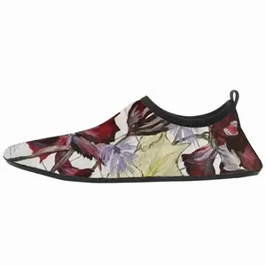 Men White Prints Diving Beach Shoes