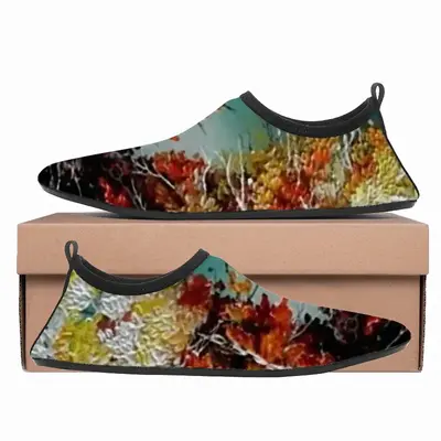 Men Autumn Leaves Diving Beach Shoes