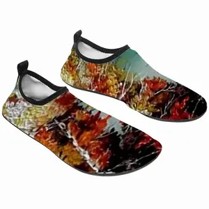 Men Autumn Leaves Diving Beach Shoes