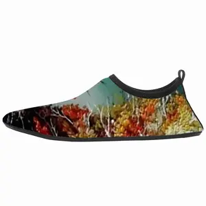 Men Autumn Leaves Diving Beach Shoes