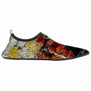 Men Autumn Leaves Diving Beach Shoes