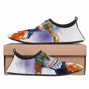 Men Leaping Over Boundaries Diving Beach Shoes