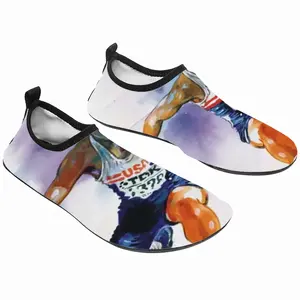 Men Leaping Over Boundaries Diving Beach Shoes