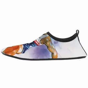 Men Leaping Over Boundaries Diving Beach Shoes