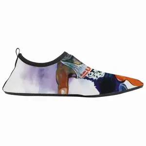 Men Leaping Over Boundaries Diving Beach Shoes