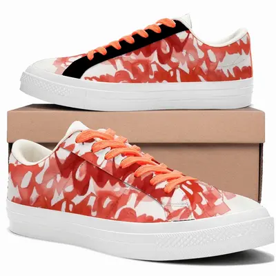 Men Calligraphic Landscape 001 Low Top Canvas Shoes