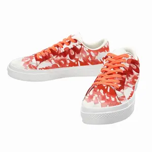 Men Calligraphic Landscape 001 Low Top Canvas Shoes