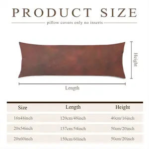 Burnt Red Clouds Long Pillow (Multi-Size)