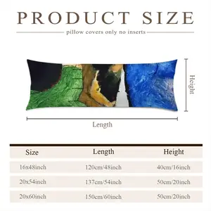 Half Black Utopia Long Pillow (Multi-Size)