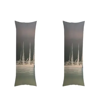 Sailboats In St Marie De La Mer Long Pillow (Multi-Size)