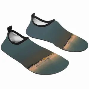 Men Blue Lagoon With 3 Boats Diving Beach Shoes