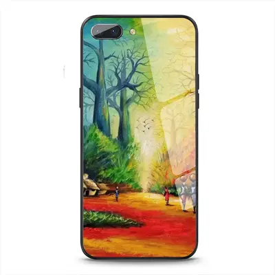 Landscape African Village Scene OPPO A5-A3S Phone Case