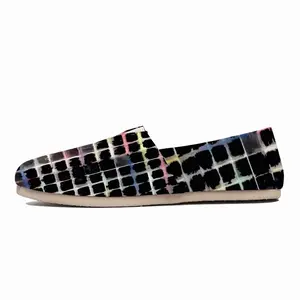 Men Grid (Bleeding) Flat Shoes