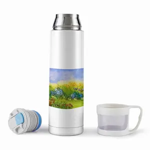 Field Along The Roadside Thermos Cup (17oz/500ml)