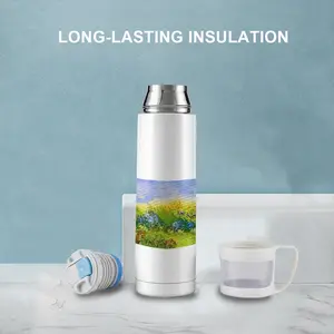 Field Along The Roadside Thermos Cup (17oz/500ml)