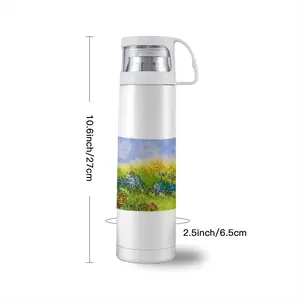 Field Along The Roadside Thermos Cup (17oz/500ml)