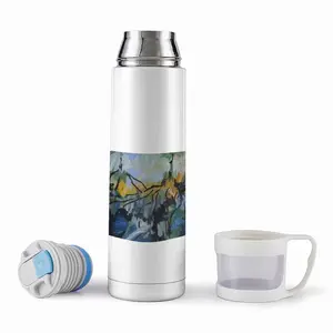 The Pond Near School Thermos Cup (17oz/500ml)