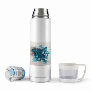 Basic Blue Thermos Cup (17oz/500ml)