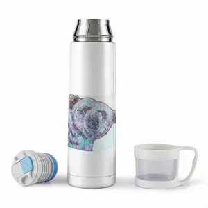 Polar Bear With A Big Heart Thermos Cup (17oz/500ml)