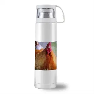 Rooster Stare Down Thermos Cup (17oz/500ml)