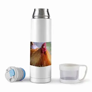 Rooster Stare Down Thermos Cup (17oz/500ml)