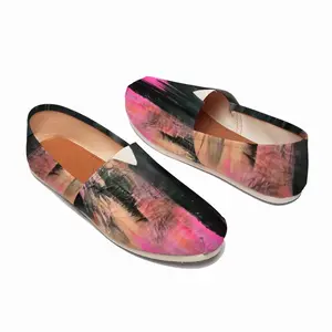 Men Pink Garden Flat Shoes