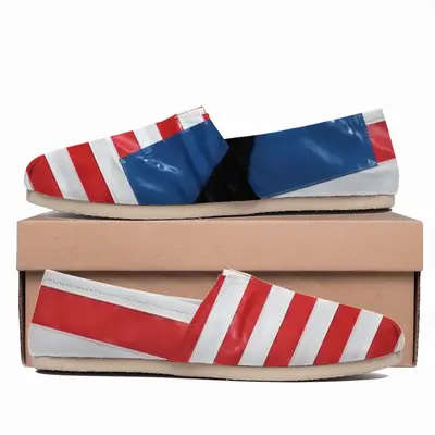 Men Pubic Flag United States Flat Shoes