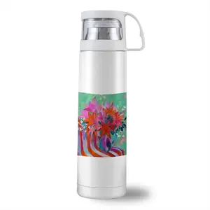 Lilies In A Vase Thermos Cup (17oz/500ml)