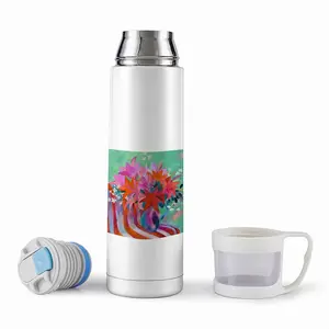 Lilies In A Vase Thermos Cup (17oz/500ml)