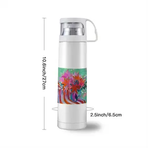 Lilies In A Vase Thermos Cup (17oz/500ml)