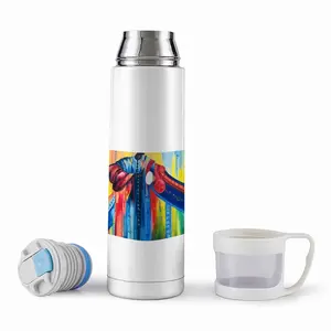 African Drummer Thermos Cup (17oz/500ml)