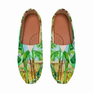 Men Backyard Banana Trees Flat Shoes