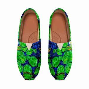 Men Water Lilies On The Blue Lake Flat Shoes