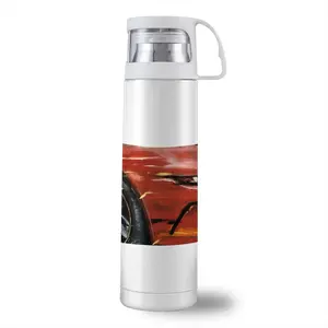 Porsche Red Crash Thermos Cup (17oz/500ml)