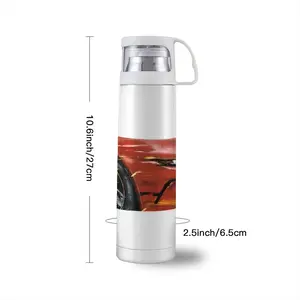 Porsche Red Crash Thermos Cup (17oz/500ml)