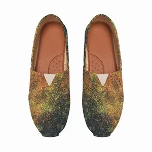 Men Golden Drops Flat Shoes