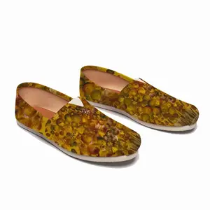 Men Floral Arrangement D Flat Shoes